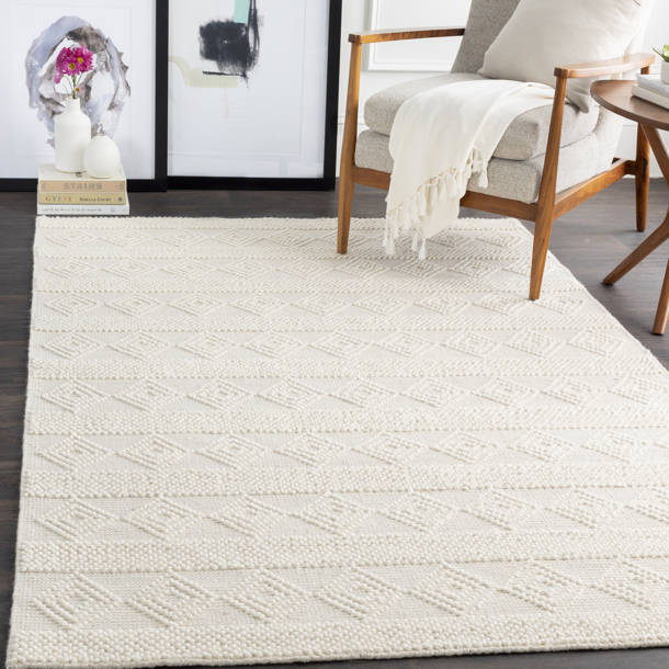 Foundstone™ Gil Moroccan Handmade Flatweave Wool Charcoal/Cream Area